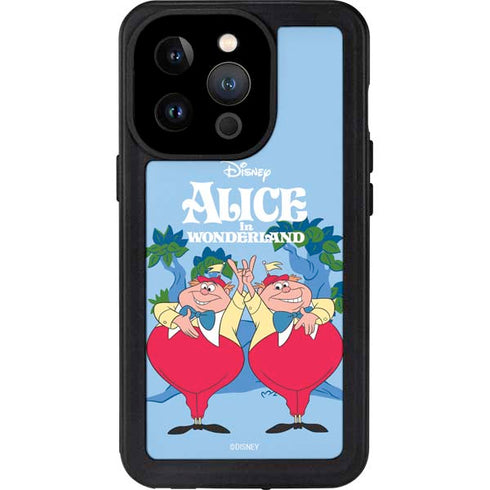 Disney Alice in Wonderland Tweedle Dee and Tweedle Dum iPhone 15 Pro Waterproof Case